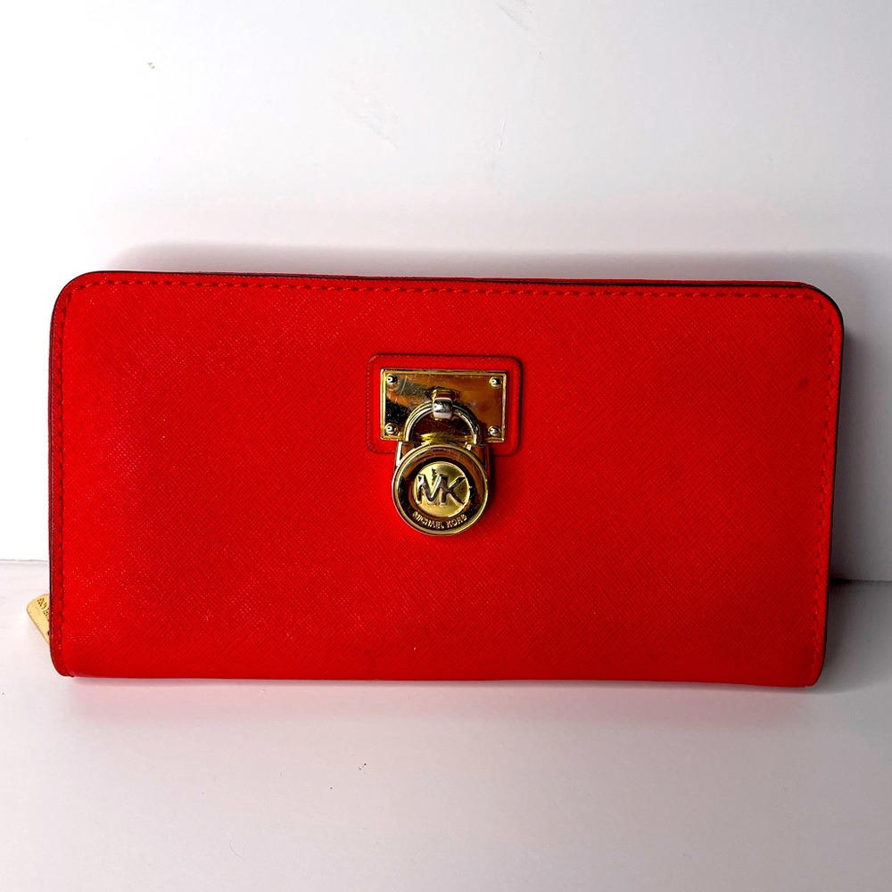 Michael Kors Red/Gold Wallet